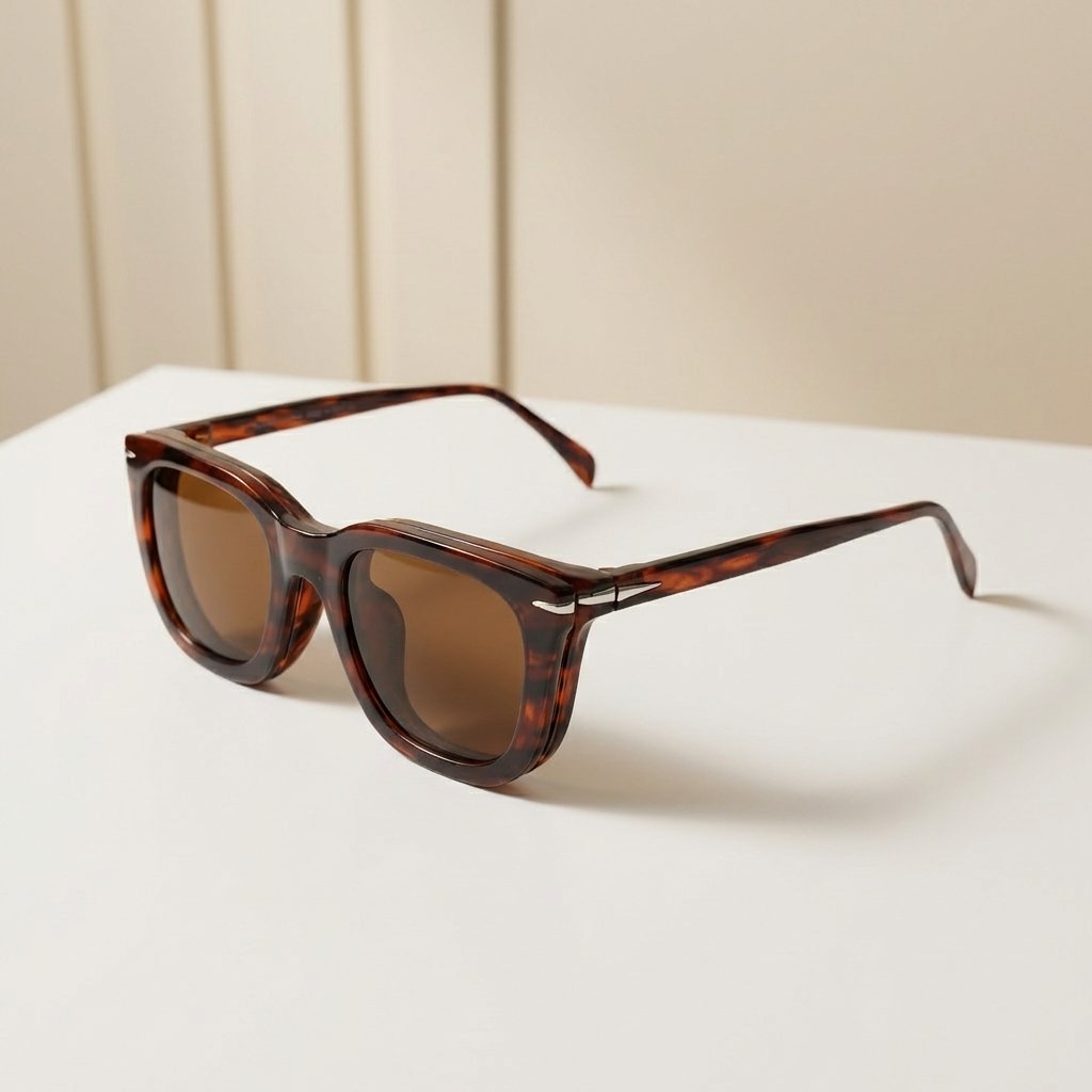 OG Amber Tortoise | Classic Square Retro Sunglasses For Men