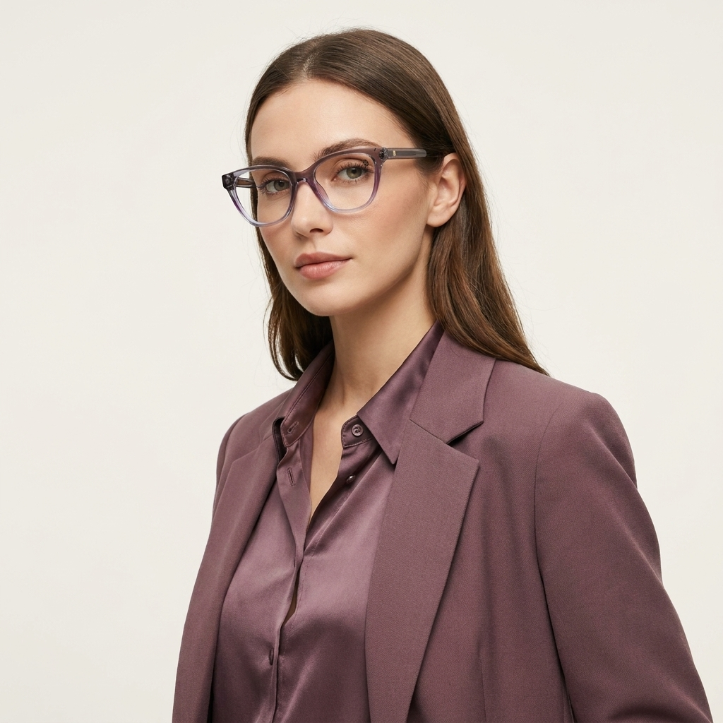OG Amethyst Crystal Edge | Bold Square Eyeglasses