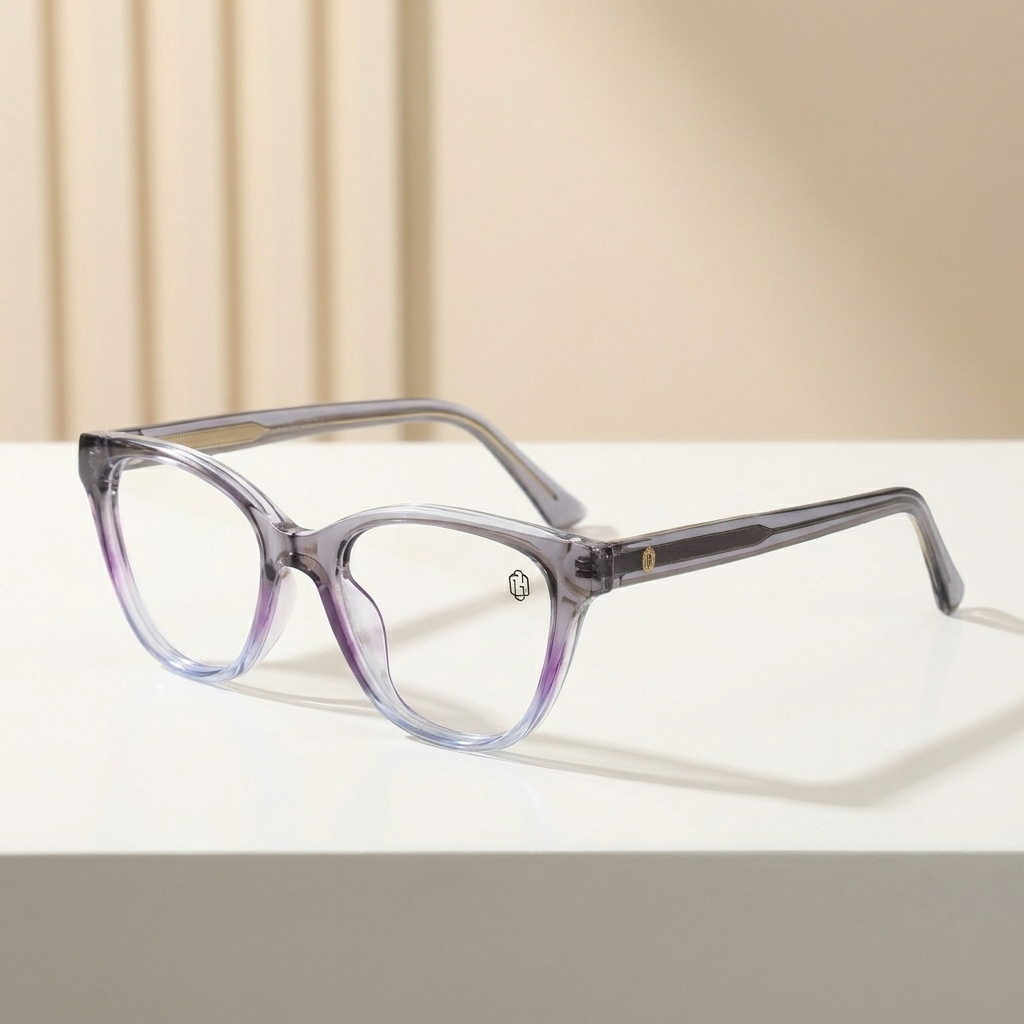 OG Amethyst Crystal Edge | Bold Square Eyeglasses