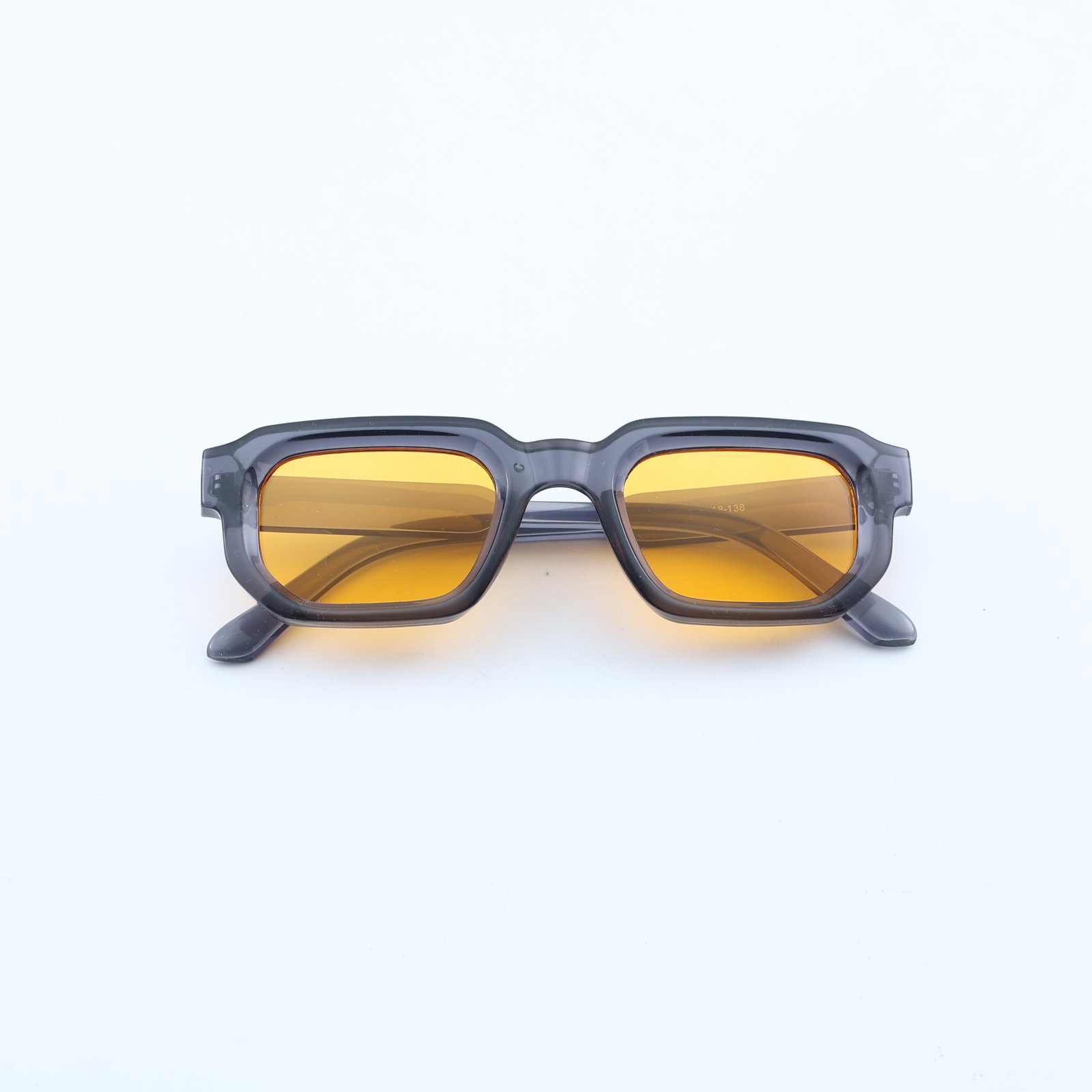 OG Aqua Amber | Classic Square Brown Tint Sunglasses
