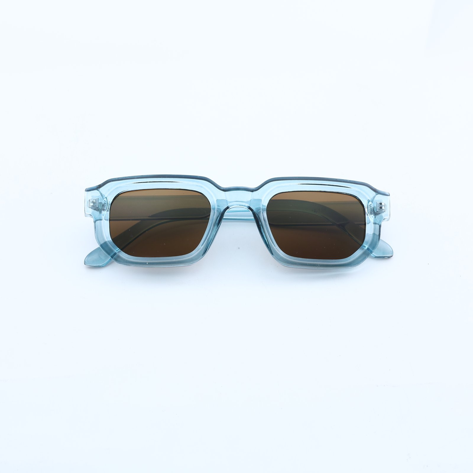 OG Aqua Amber | Classic Square Brown Tint Sunglasses