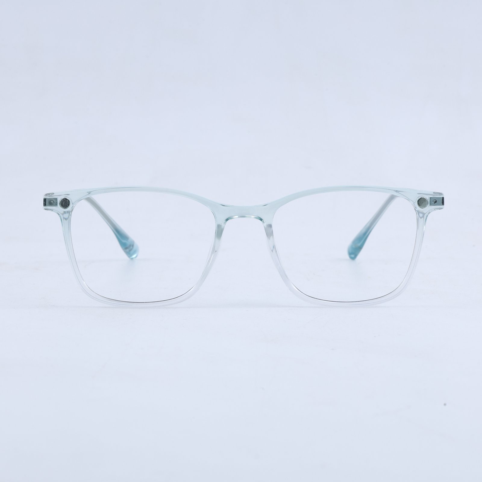OG Aqua Crystal Luxe Clip-On | Transparent Square Magnetic Sunglasses