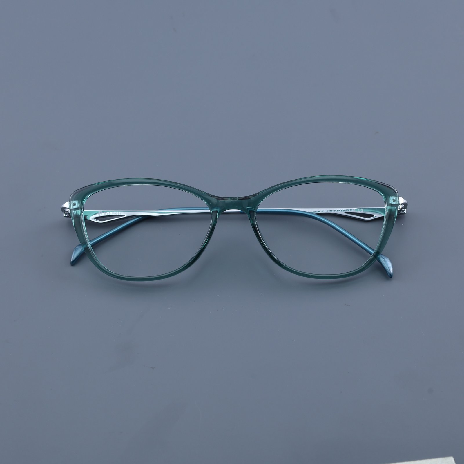 OG Aqua Grace | Transparent Green Cat-Eye Eyeglasses