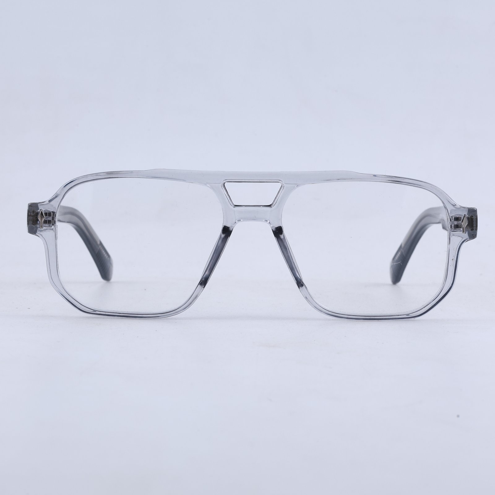 OG Arctic Regent | Luxury Crystal Smoke Navigator Eyeglasses with Imperial Signature Temples