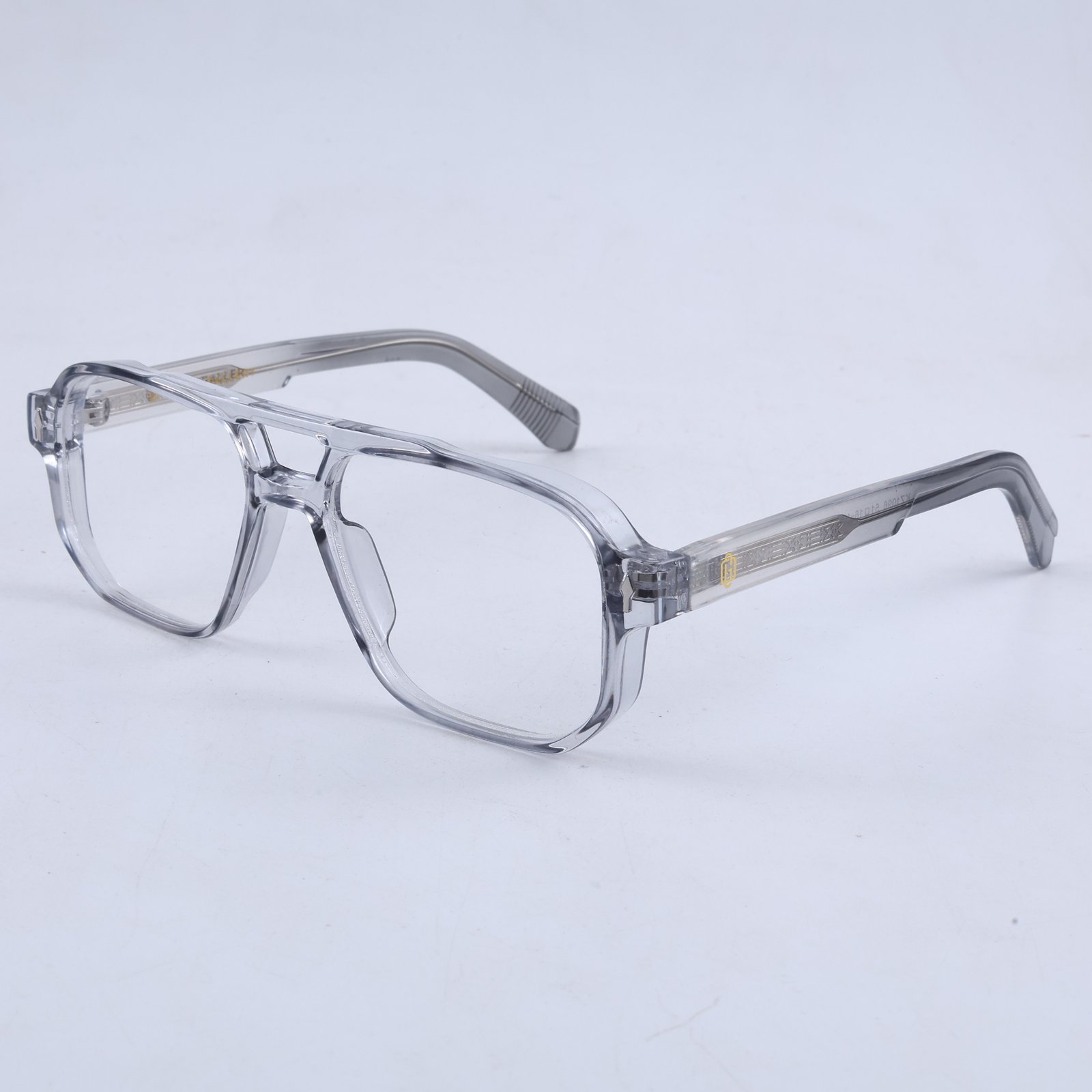 OG Arctic Regent | Luxury Crystal Smoke Navigator Eyeglasses with Imperial Signature Temples