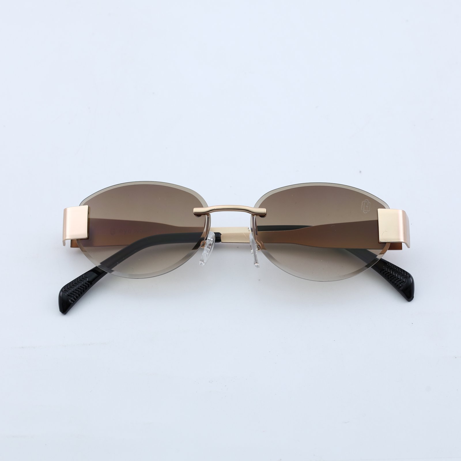 OG Aura Edge | Rimless Gold Oval Gradient Sunglasses
