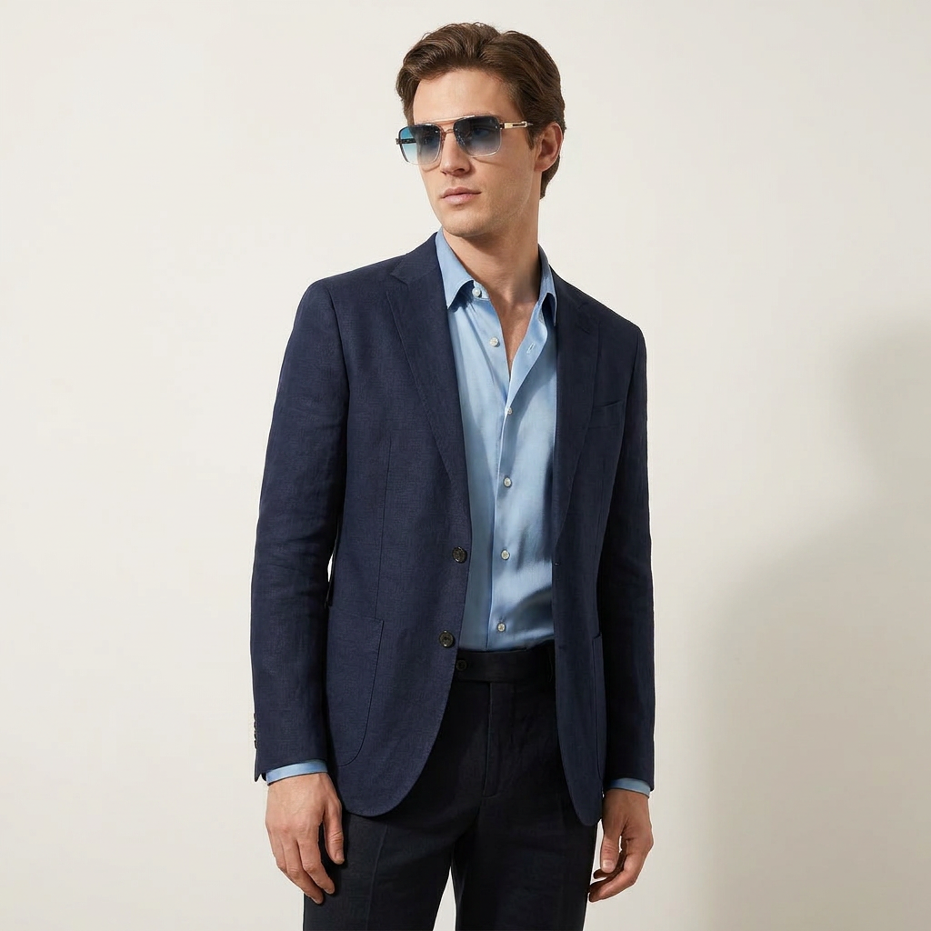 OG Azure Luxe Bar | Rimless Square Gradient Sunglasses