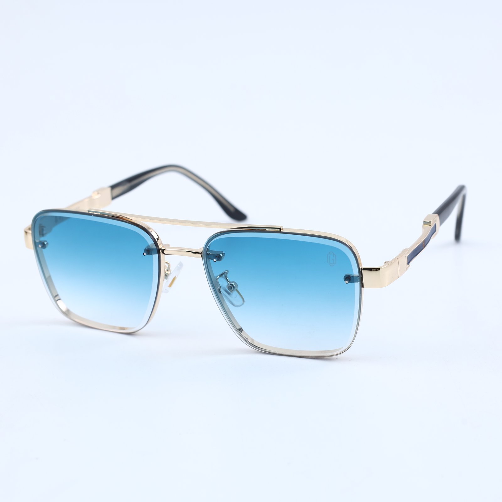 OG Azure Luxe Bar | Rimless Square Gradient Sunglasses
