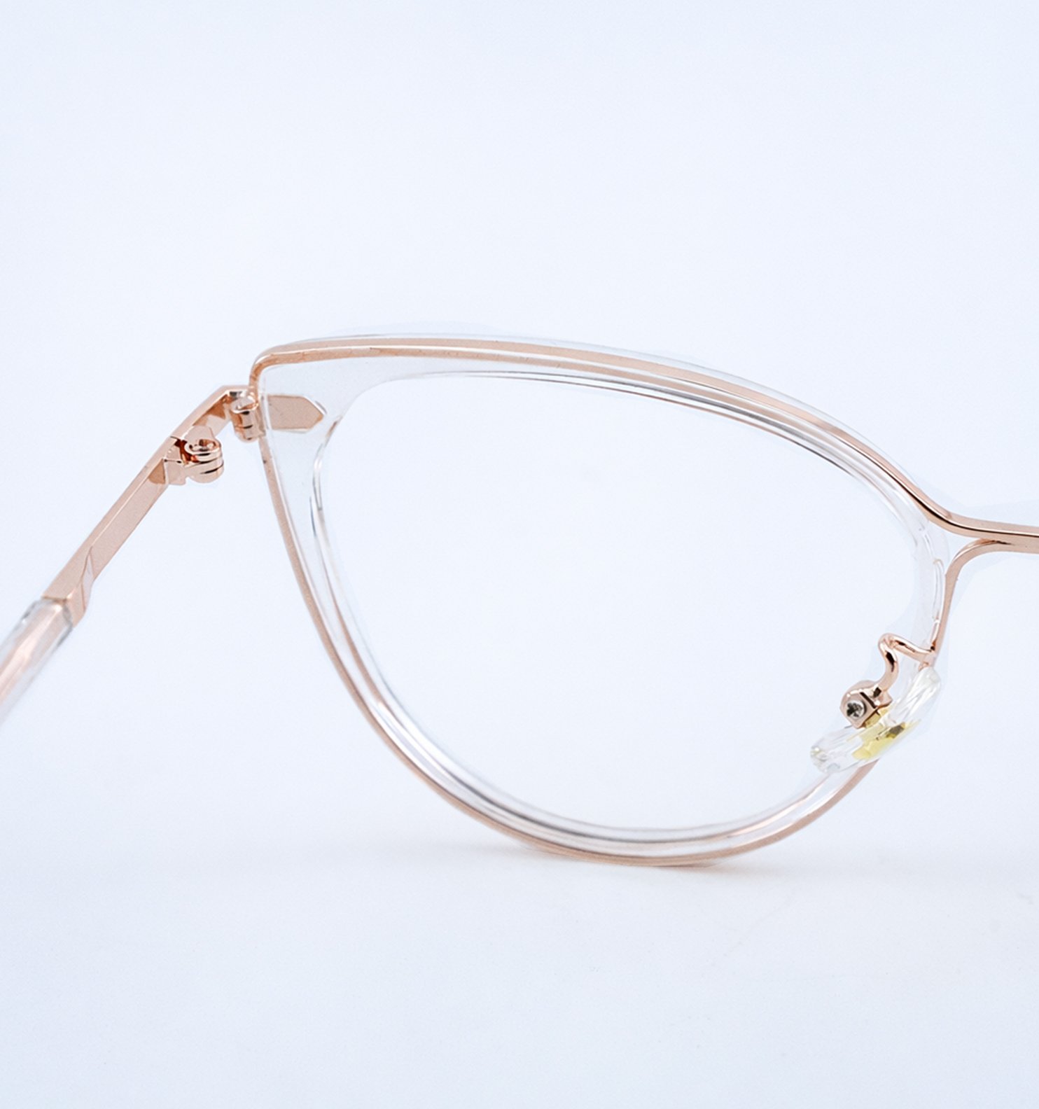 OG Bella CatEye Full Rim Eyeglasses for Women | Elegant & Stylish Optical Frame | Matte Charcoal, Light Rose Gold & Blush Rose