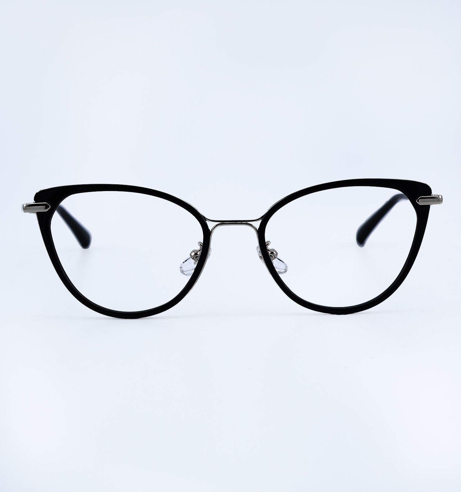 OG Bella CatEye Full Rim Eyeglasses for Women | Elegant & Stylish Optical Frame | Matte Charcoal, Light Rose Gold & Blush Rose