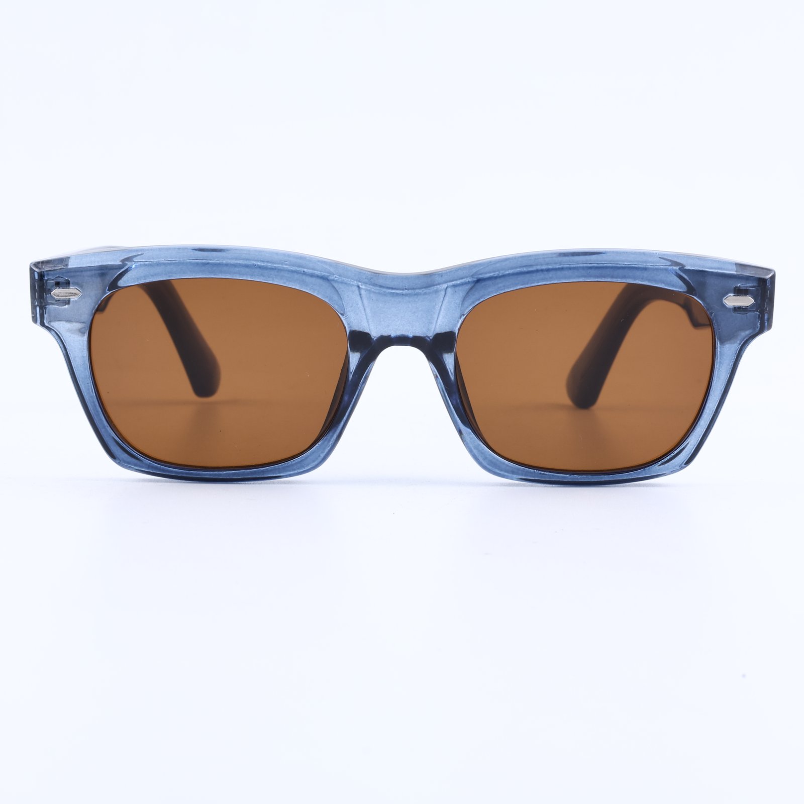 OG Blue Amber Luxe | Bold Square Sunglasses