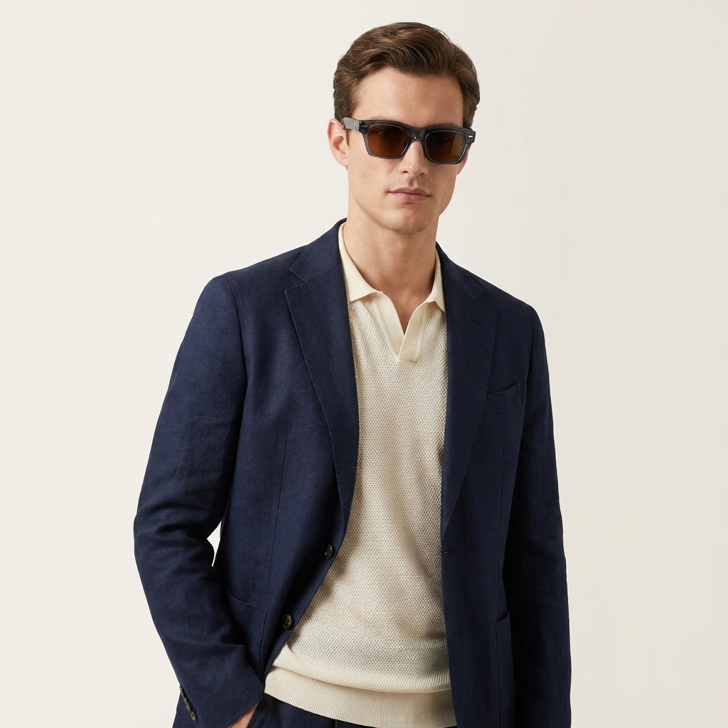 OG Blue Amber Luxe | Bold Square Sunglasses