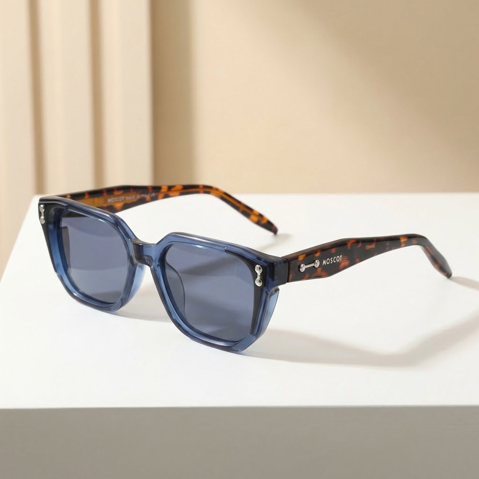 OG Blue Havana | Crystal Blue Square Sunglasses