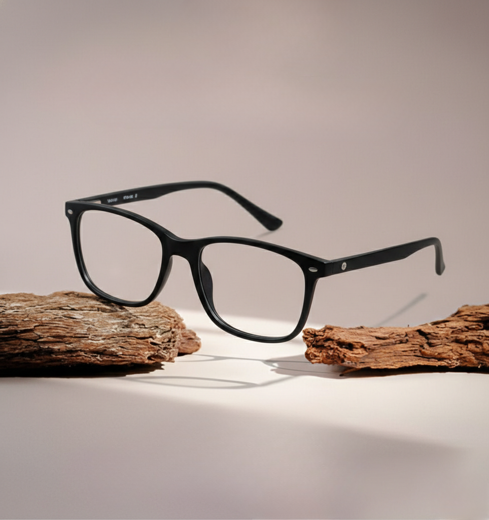 OG Blush Crystal Gradient Full Rim Square Eyeglasses for Men