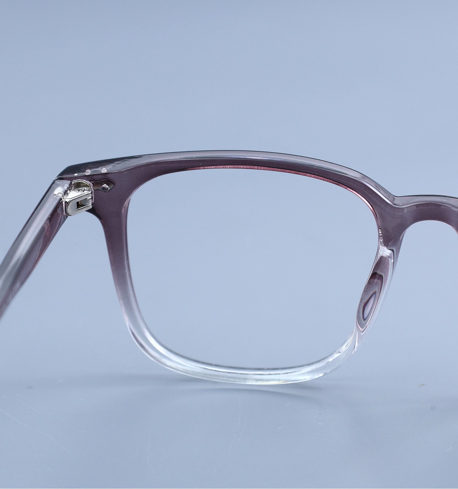 OG Blush Crystal Gradient Full Rim Square Eyeglasses for Men