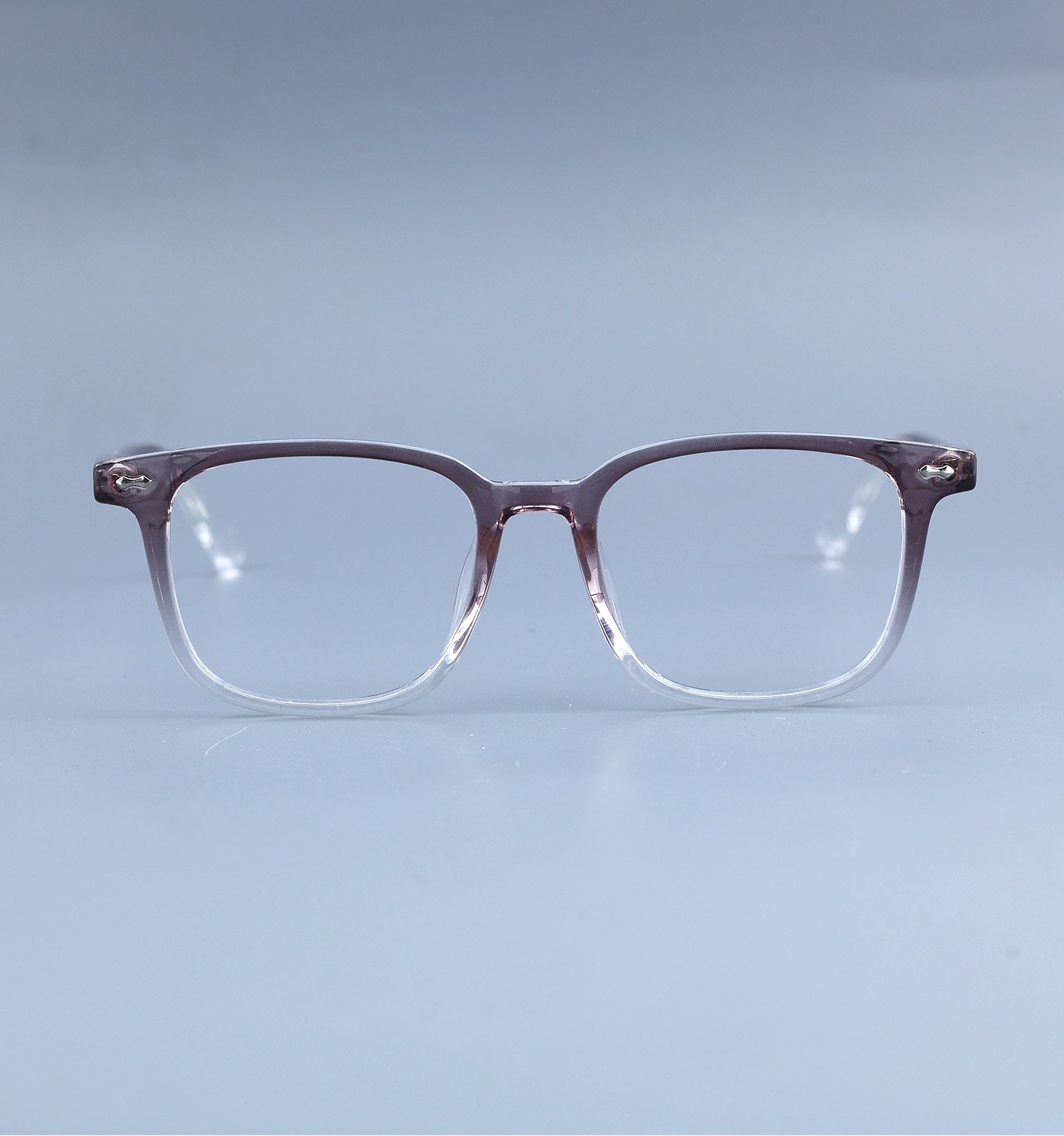 OG Blush Crystal Gradient Full Rim Square Eyeglasses for Men