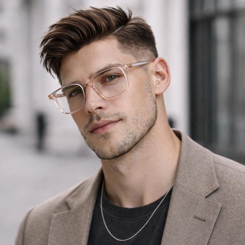 OG Blush Full Rim Square Eyeglasses | Elegant & Stylish Optical Frame
