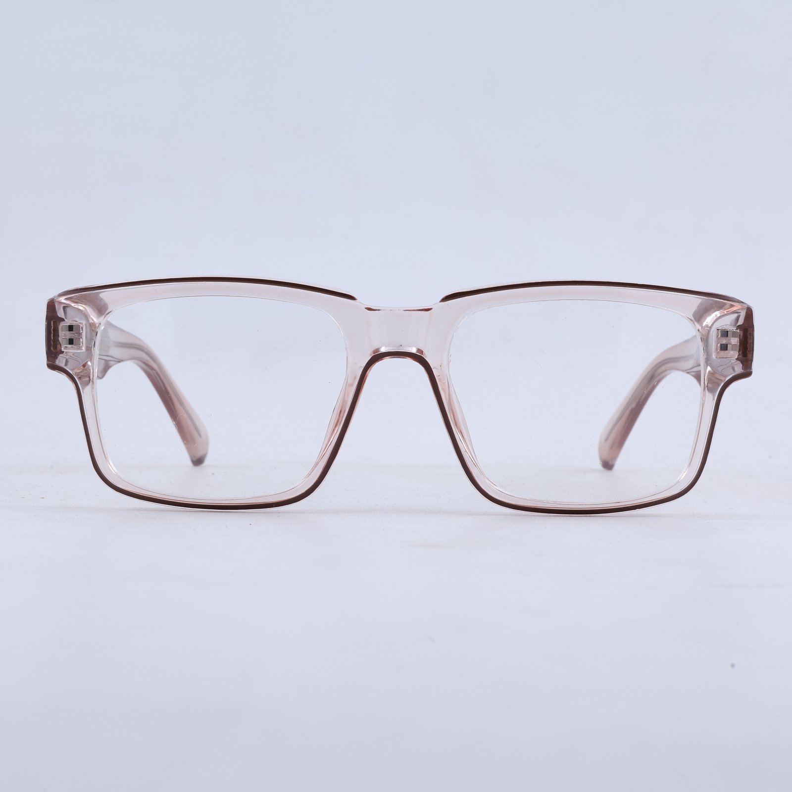 OG Blush Monarch | Luxury Crystal Rose Optical Frame with Signature Heritage Temples
