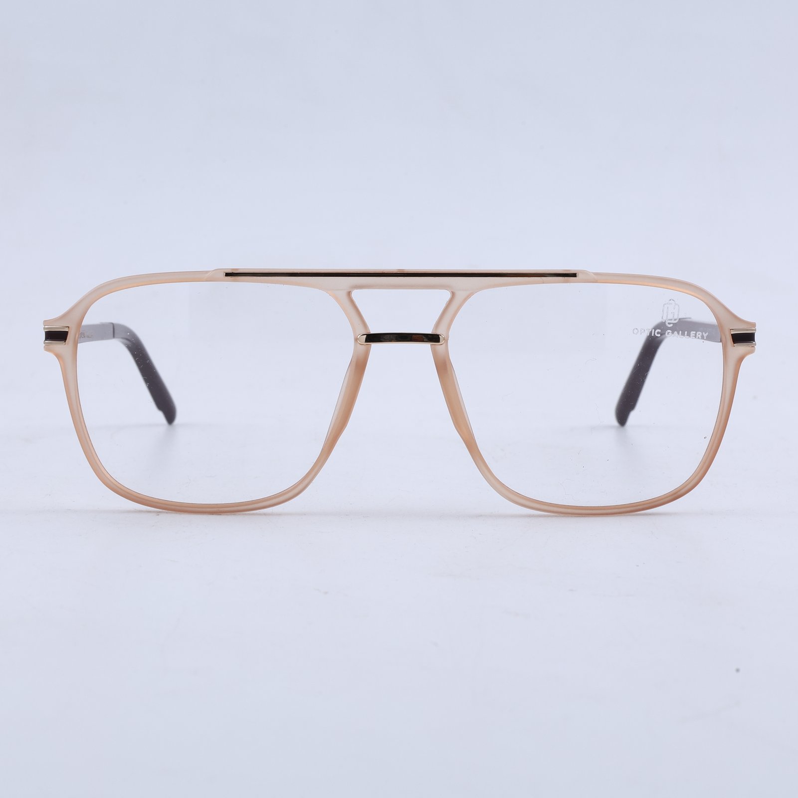 OG Blush Sovereign | Luxury Crystal Peach Aviator Frame Eyewear
