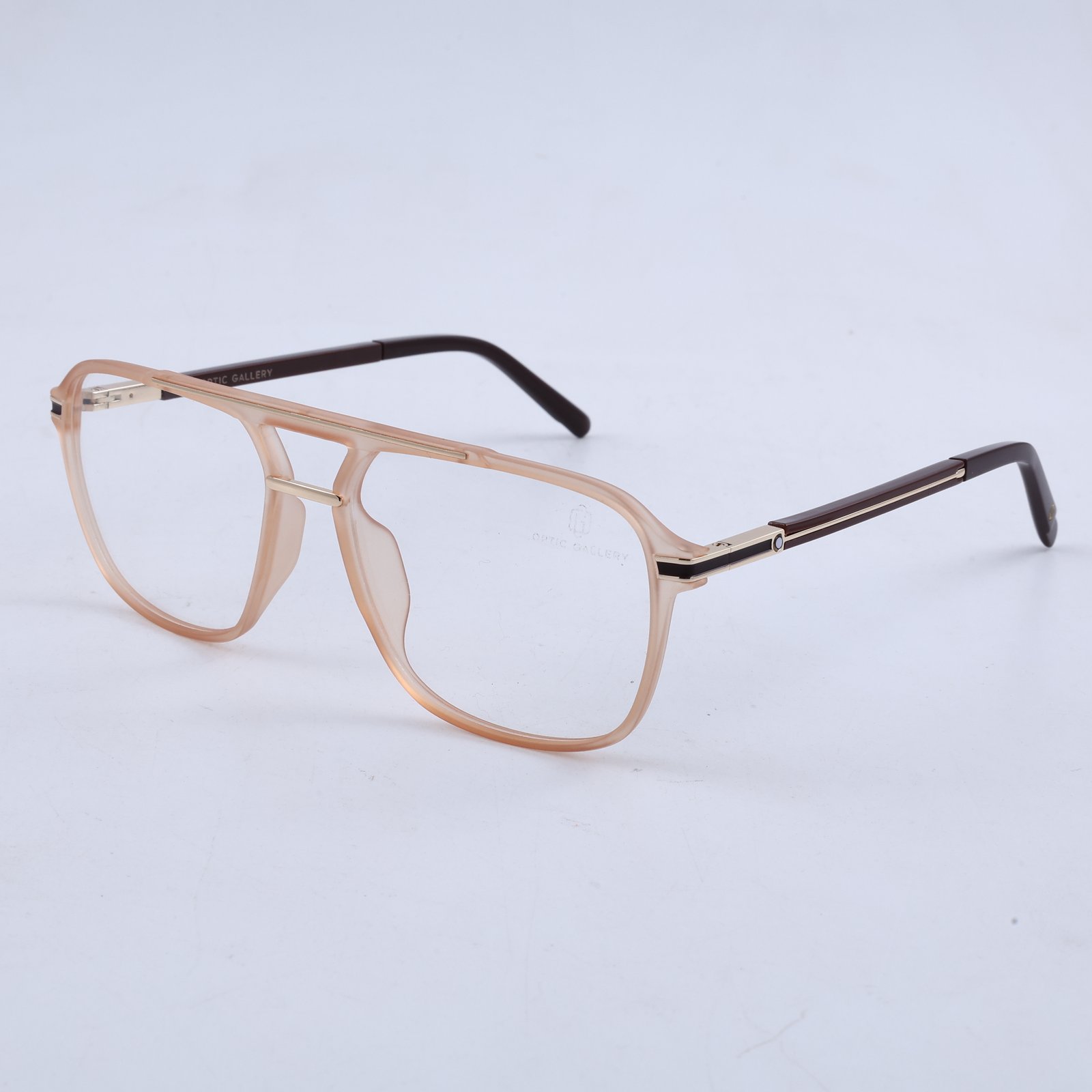 OG Blush Sovereign | Luxury Crystal Peach Aviator Frame Eyewear