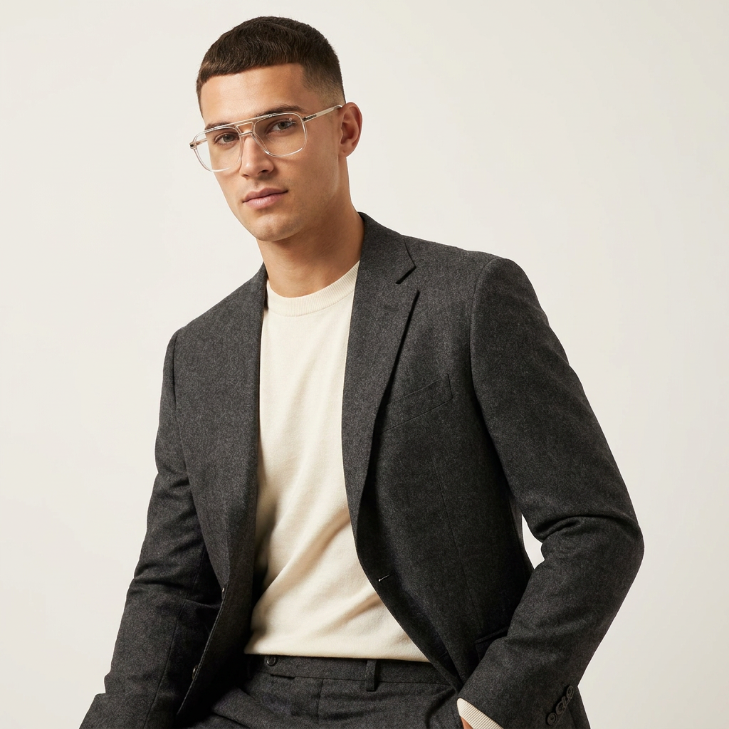OG Blush Sovereign | Luxury Crystal Peach Aviator Frame Eyewear