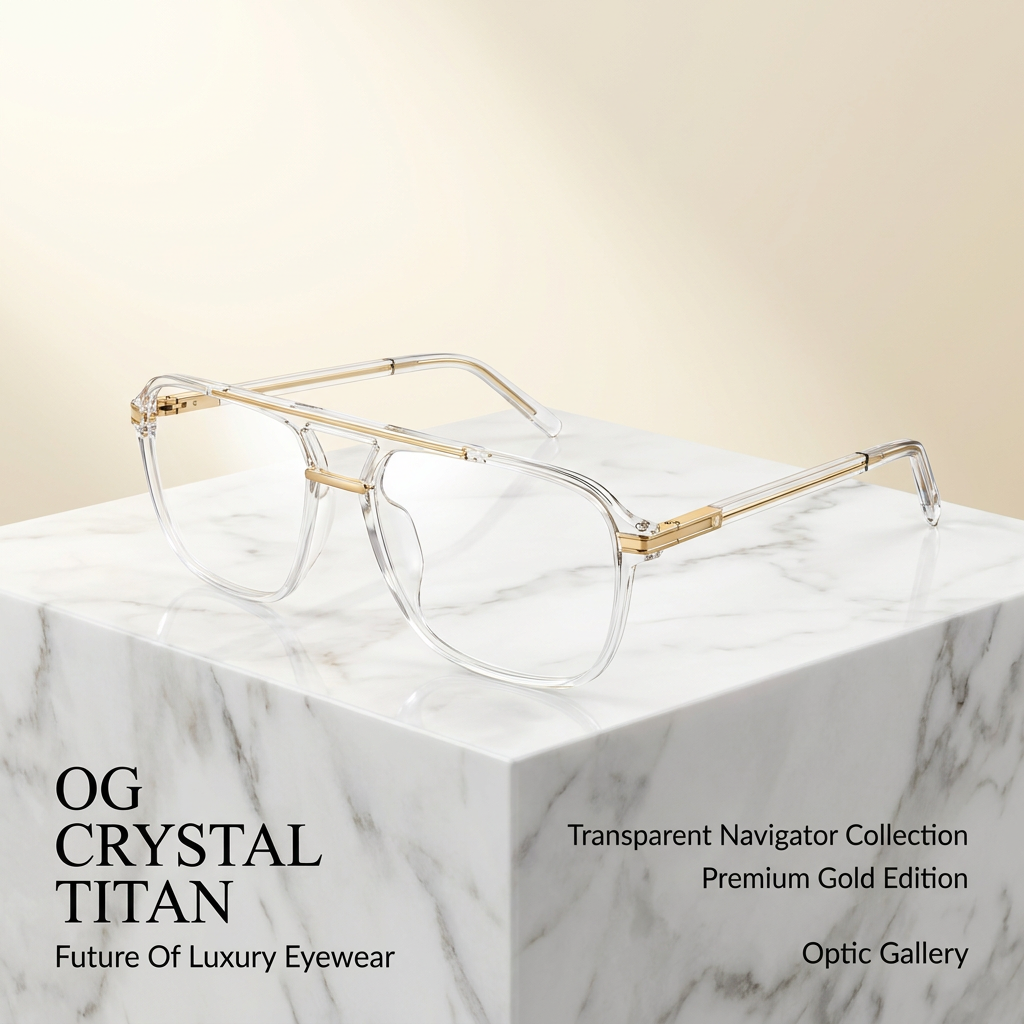 OG Blush Sovereign | Luxury Crystal Peach Aviator Frame Eyewear