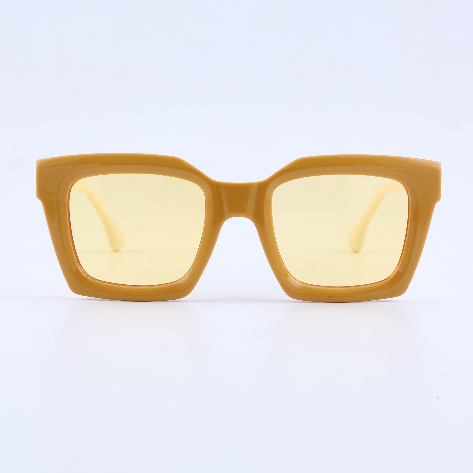 OG Butter Pop Bold | Chunky Square Yellow Tint Sunglasses