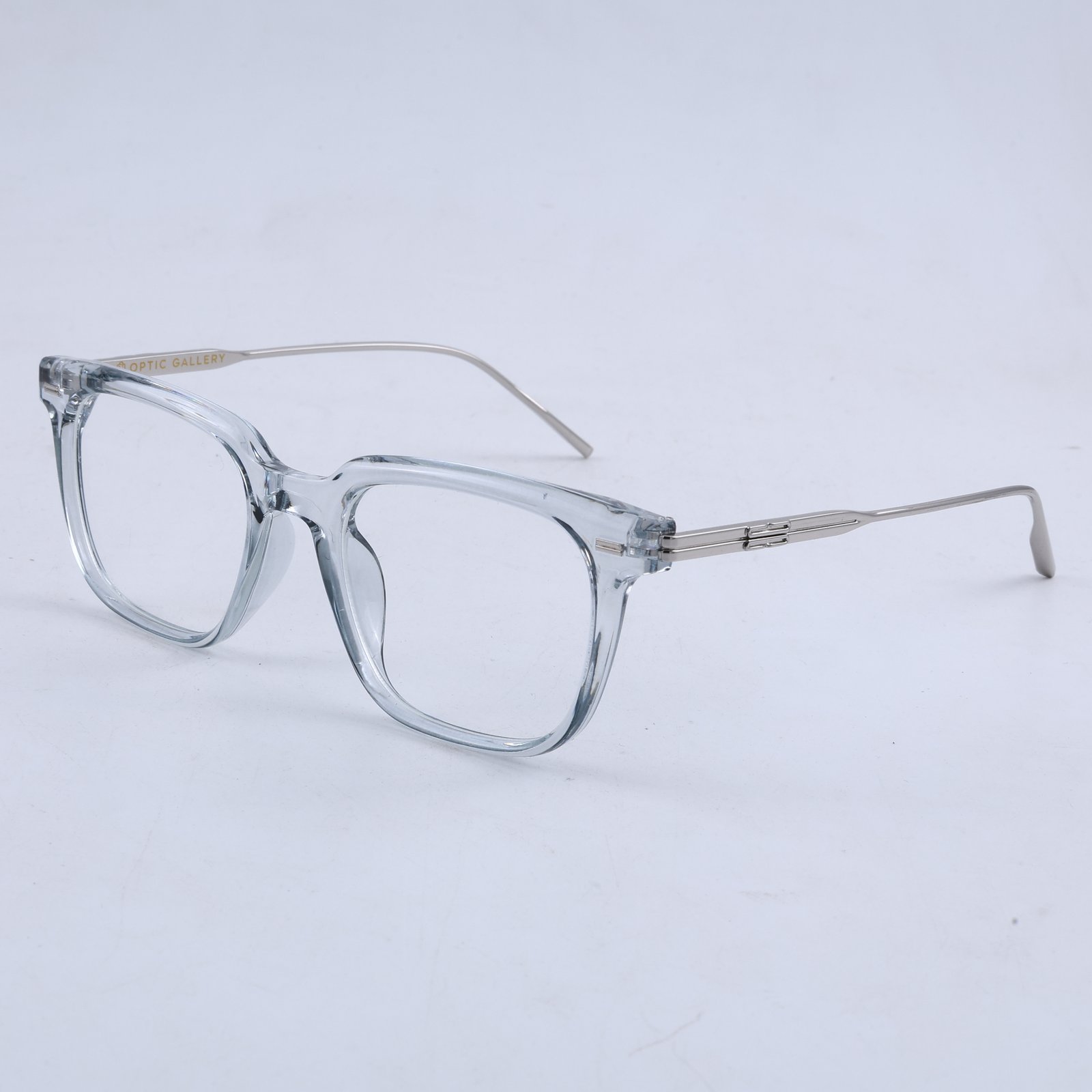 OG Champagne Sovereign | Luxury Crystal Beige Optical Frame with Silver Heritage Temples