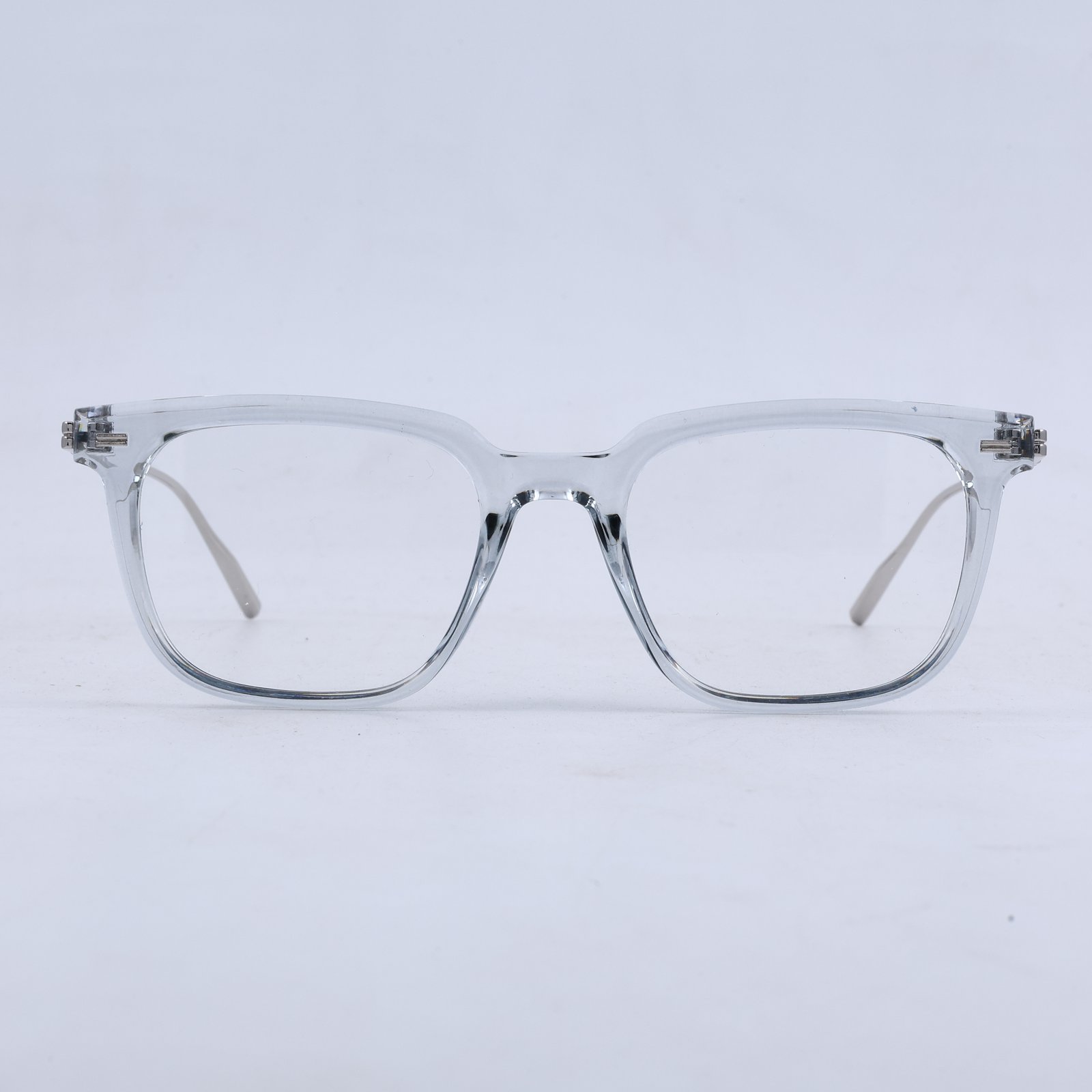 OG Champagne Sovereign | Luxury Crystal Beige Optical Frame with Silver Heritage Temples