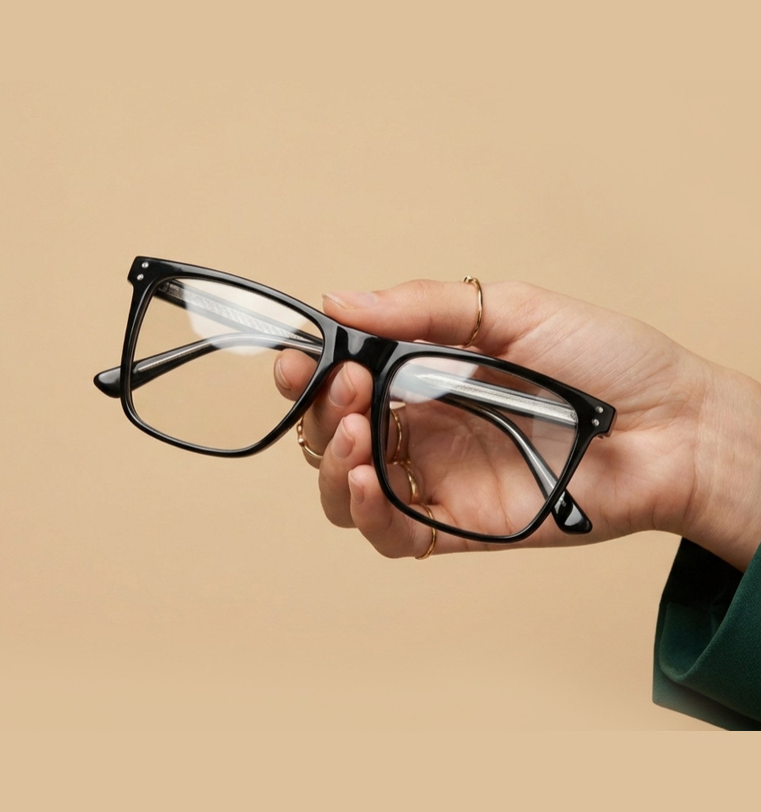 OG Classic Edge Full Rim Square Eyeglasses | Timeless Premium Optical Frame