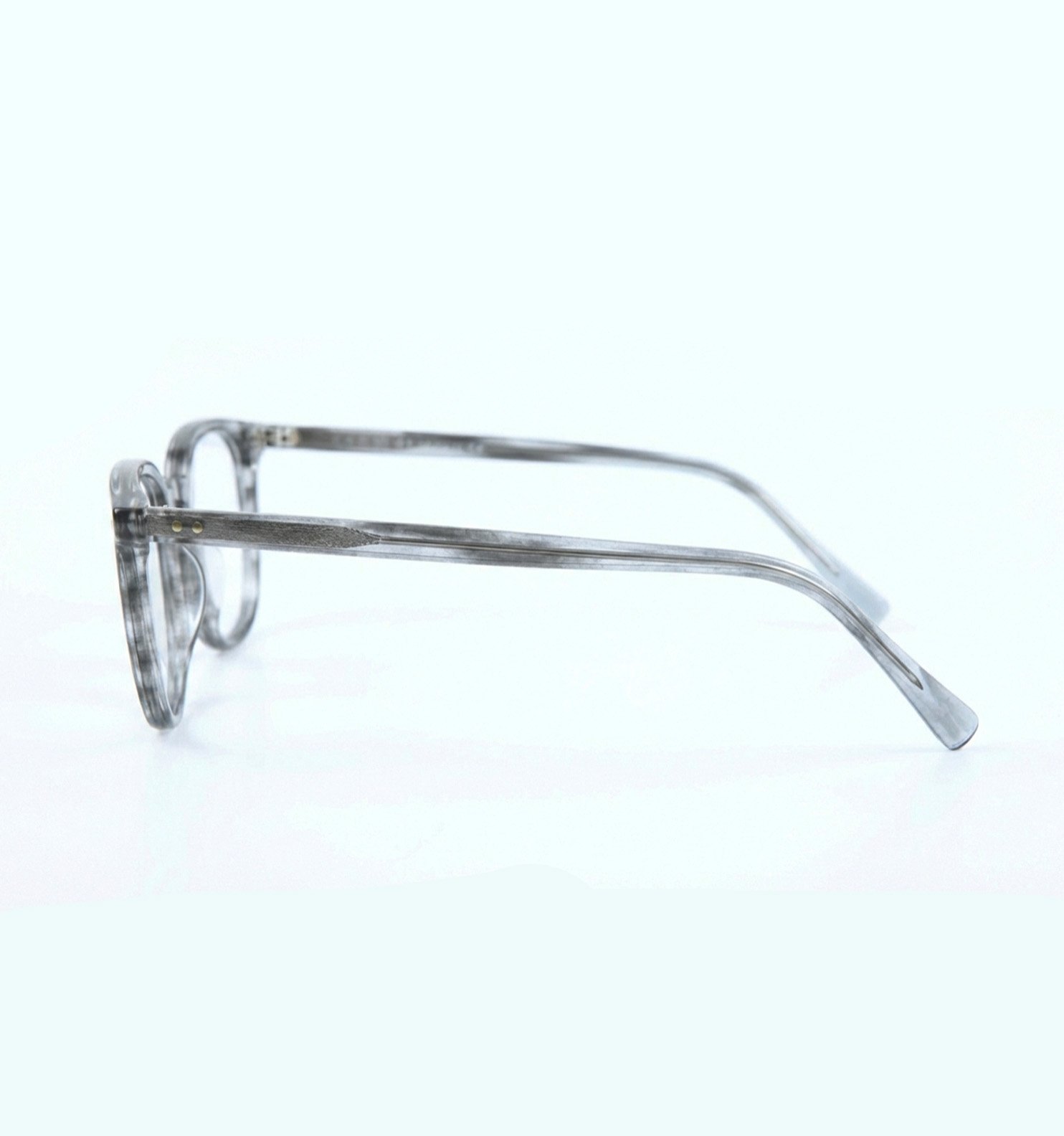 OG Clear Edge Black-Grey Eyeglasses | Transparent Full Rim Optical Frame