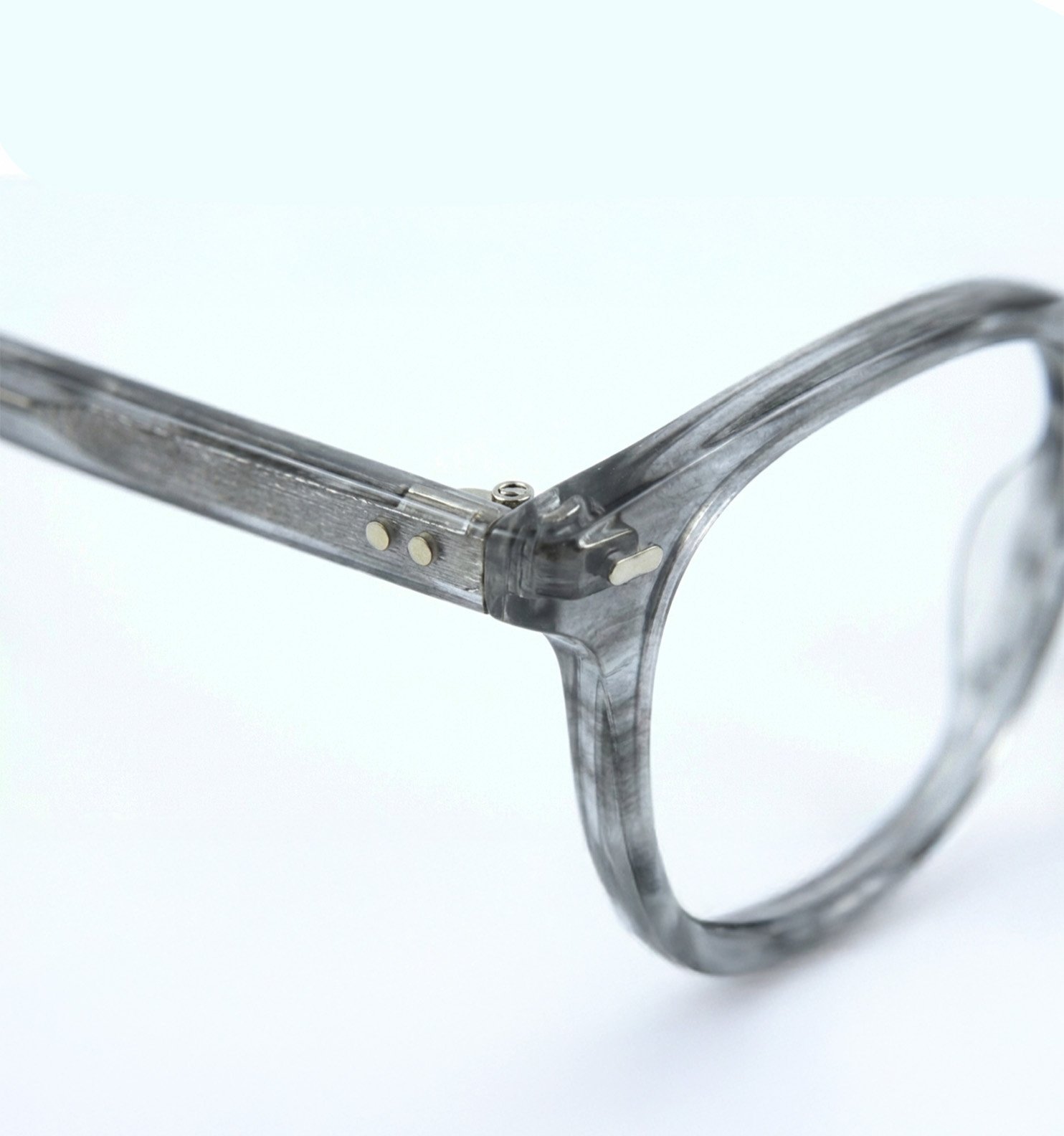 OG Clear Edge Black-Grey Eyeglasses | Transparent Full Rim Optical Frame
