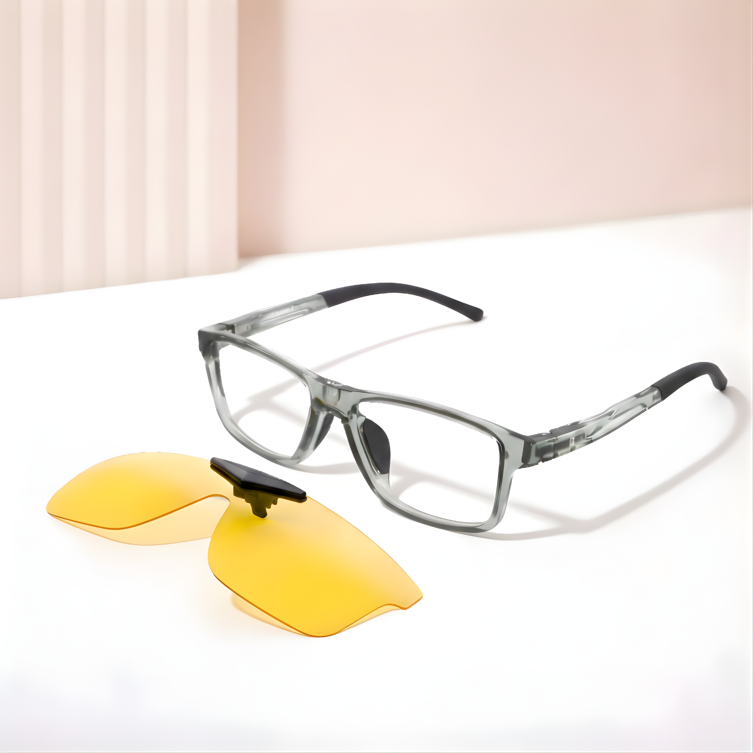 OG Clip Master Sporty Clip-On Eyeglasses with Polarized Lenses | 2-in-1 Sunglasses & Computer Glasses | Best Optical in Nashik