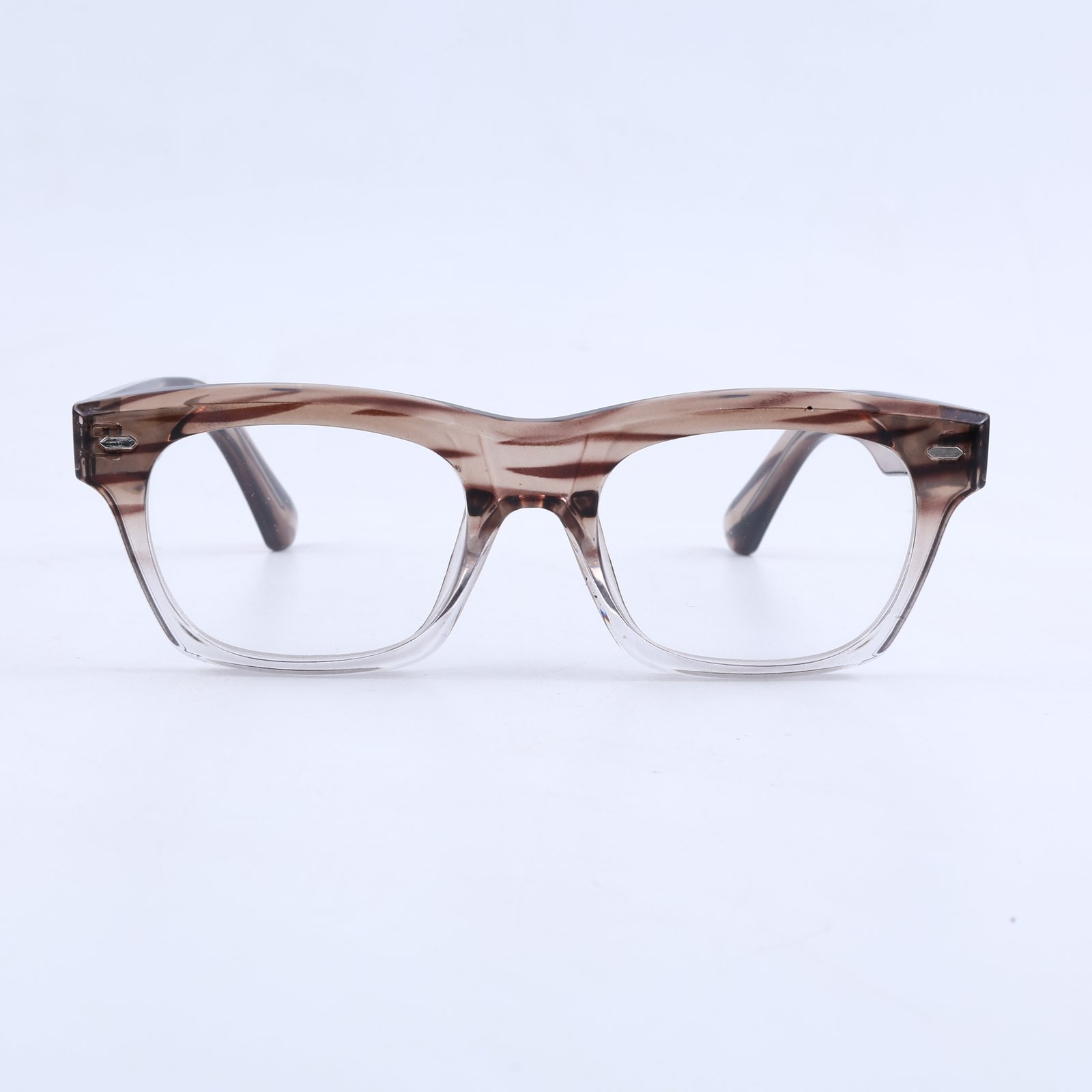 OG Cocoa Crystal Blend | Transparent Square Eyeglasses