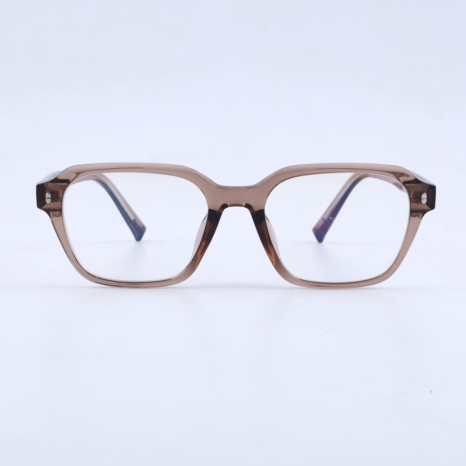 OG Cocoa Glow Classic | Transparent Brown Square Eyeglasses