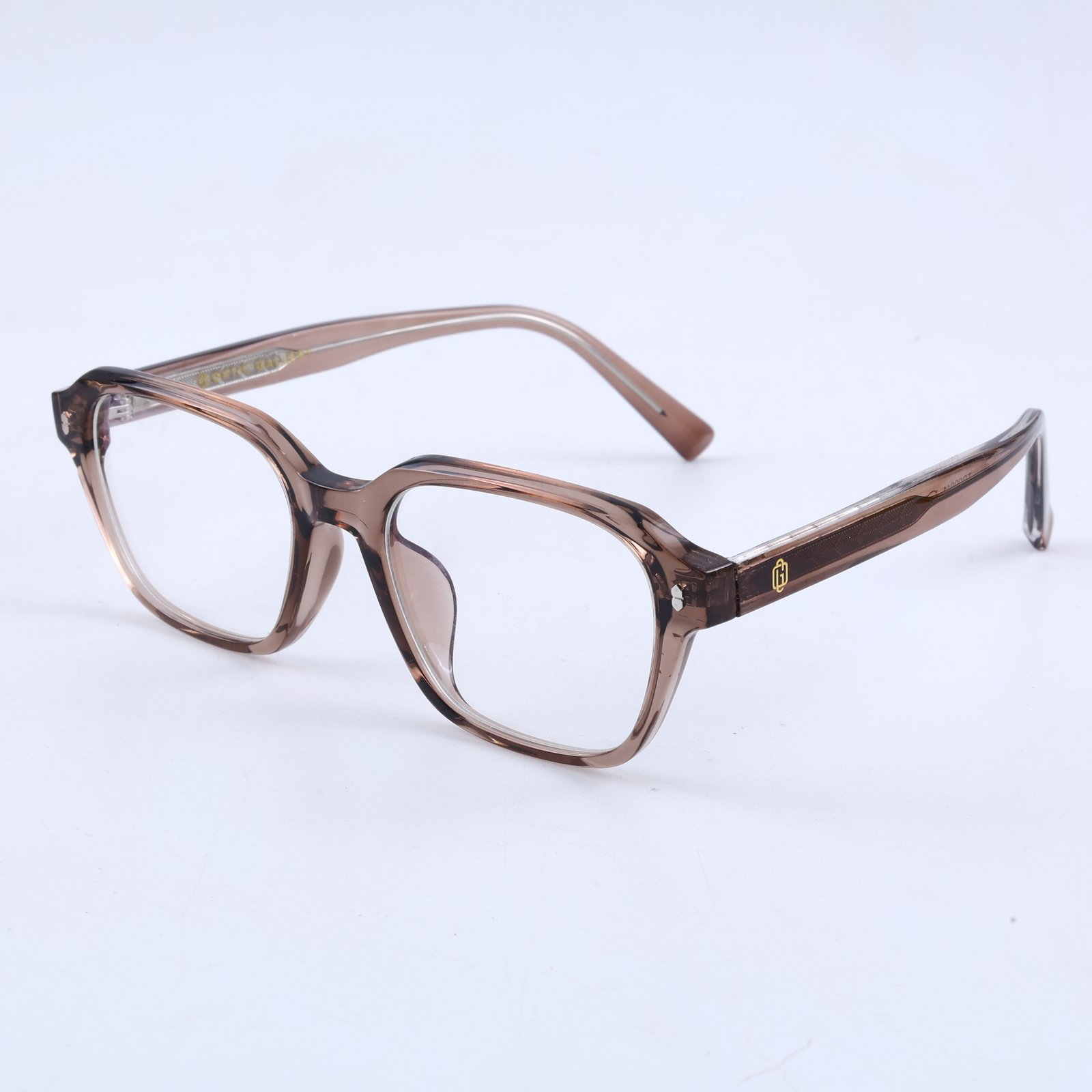 OG Cocoa Glow Classic | Transparent Brown Square Eyeglasses