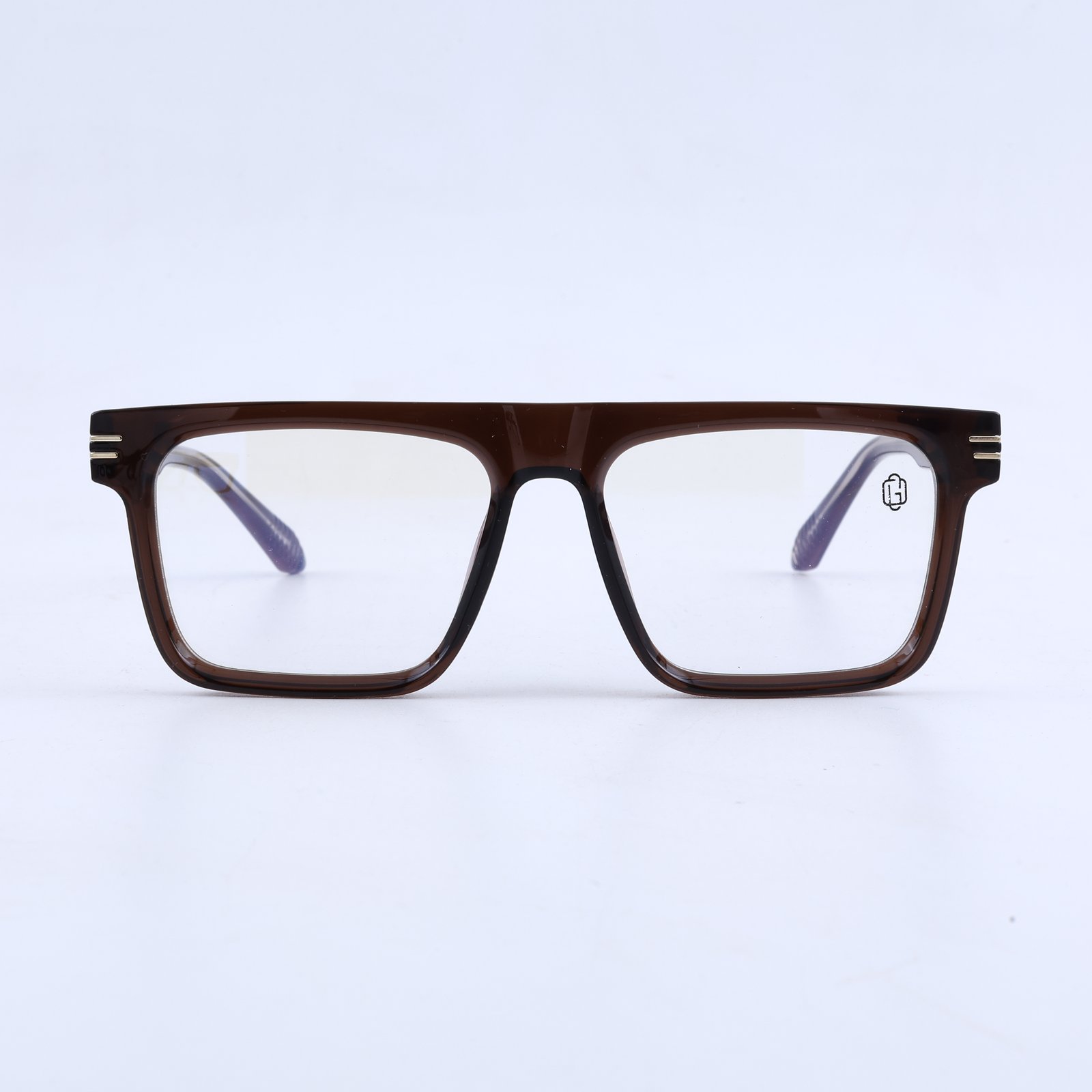 OG Cocoa Luxe Edge | Gloss Brown Square Eyeglasses