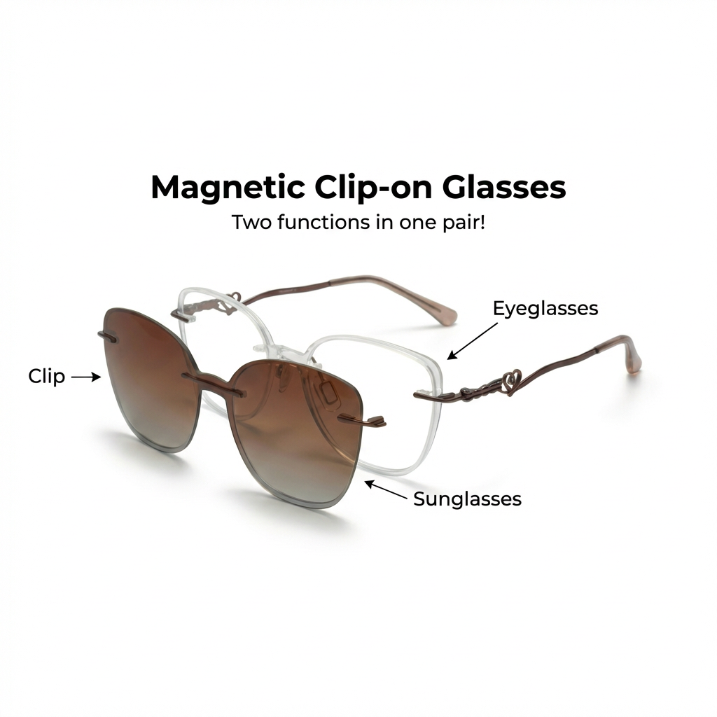 OG Copper Charm | Rimless Butterfly Sunglasses For Women