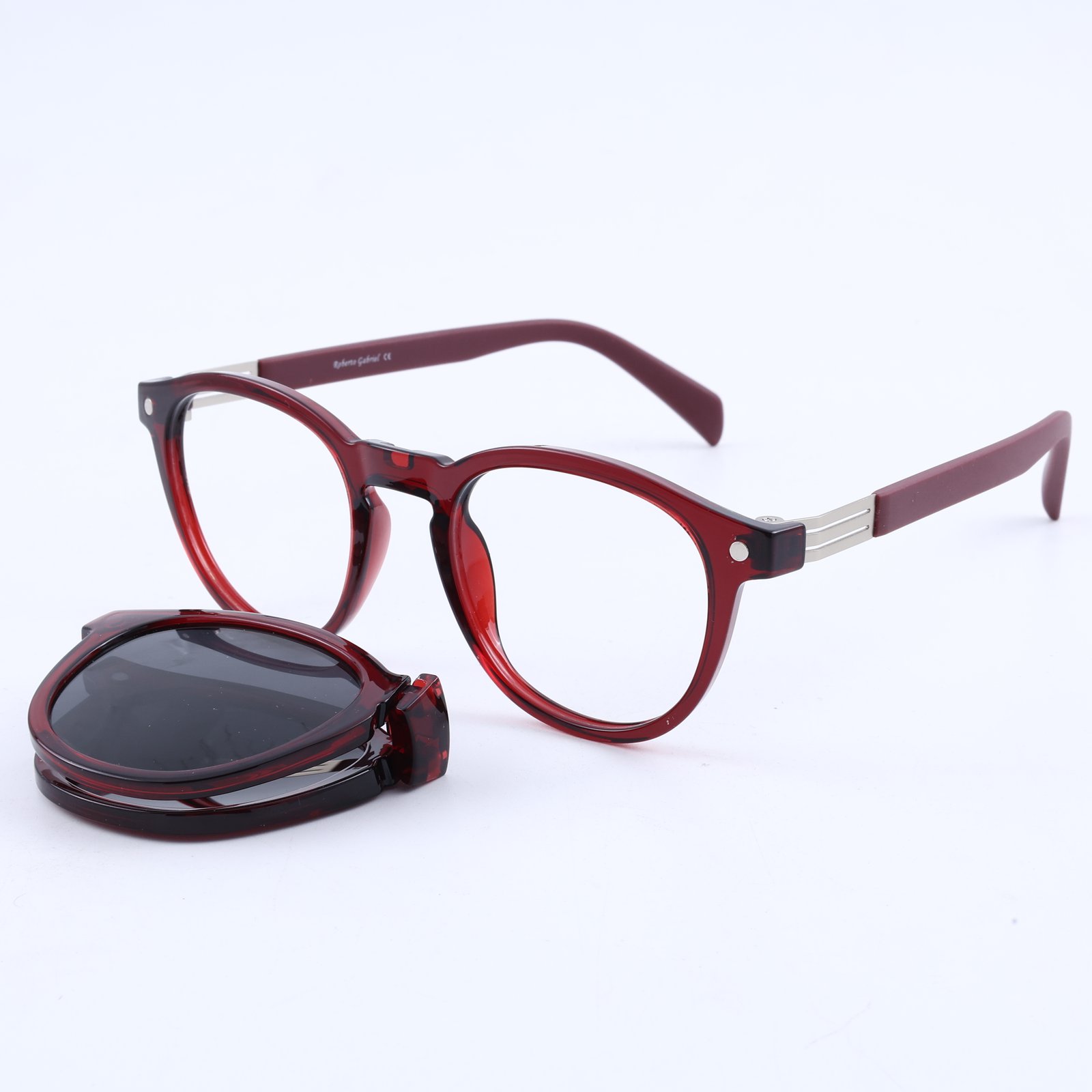 OG Crimson Noir | Premium Ruby Crystal Magnetic Clip-On Eyewear