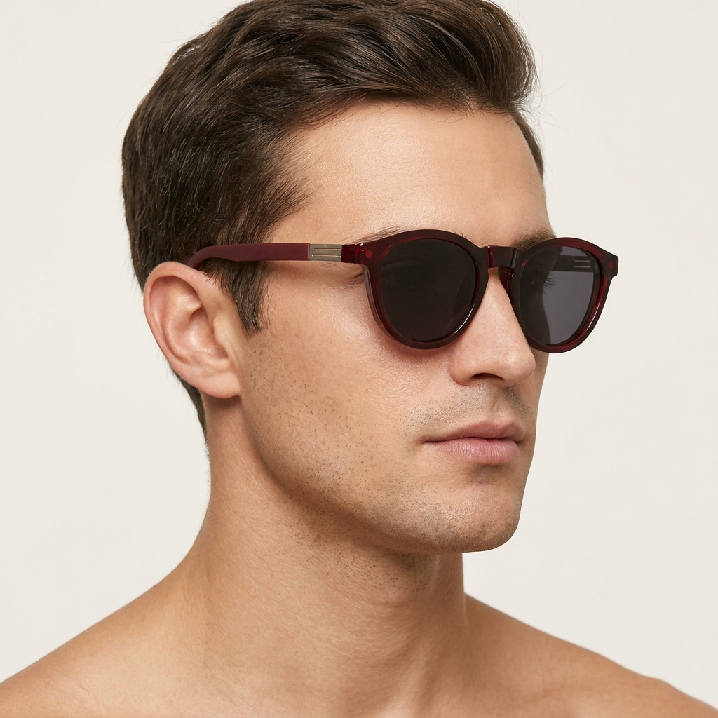 OG Crimson Noir | Premium Ruby Crystal Magnetic Clip-On Eyewear
