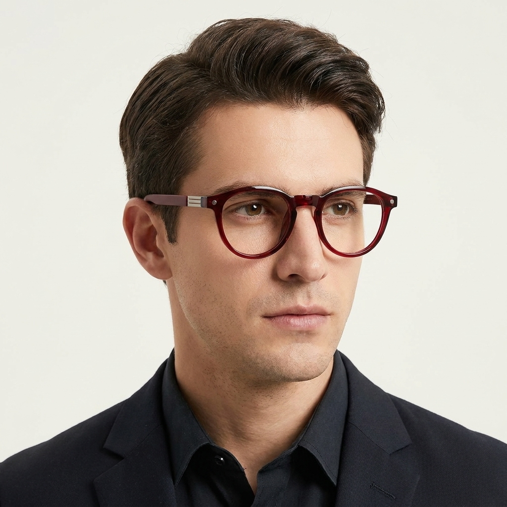 OG Crimson Noir | Premium Ruby Crystal Magnetic Clip-On Eyewear