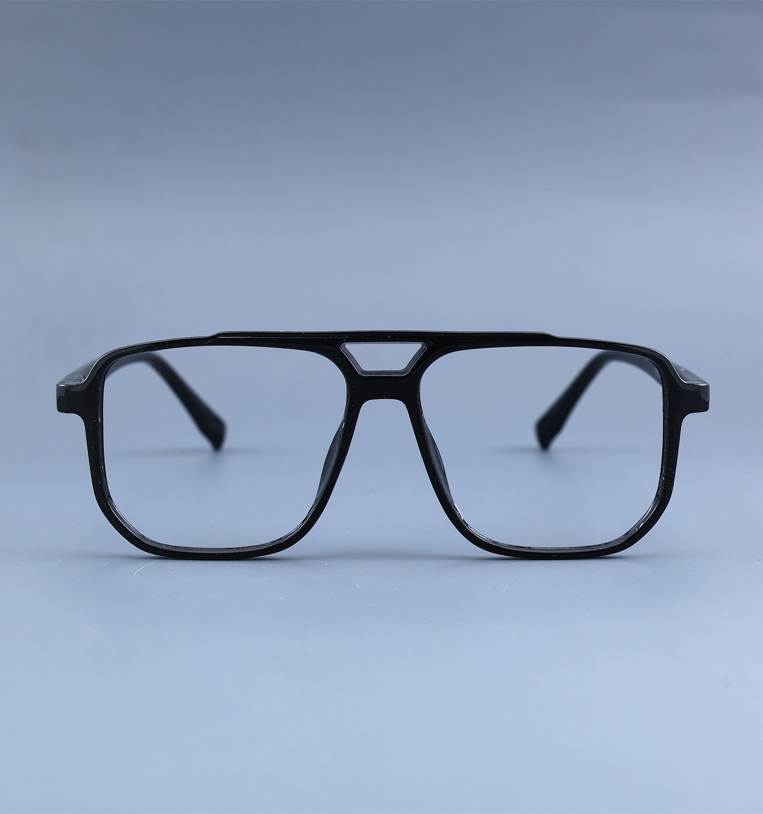OG Crystal Air Transparent Full Rim Square Eyeglasses for Men
