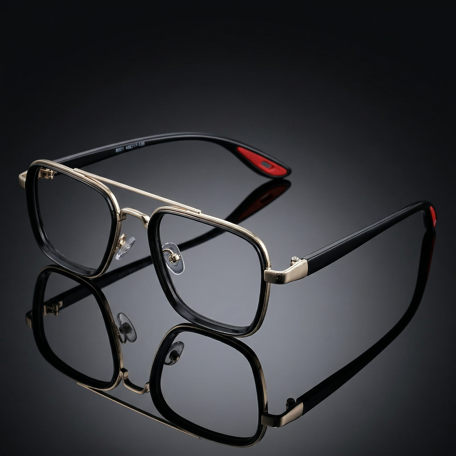 OG Crystal Air | Transparent Square Aviator Eyeglasses