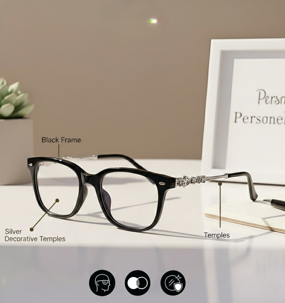 OG Crystal Edge Eyeglasses | Full Rim Premium Optical Frame for Men