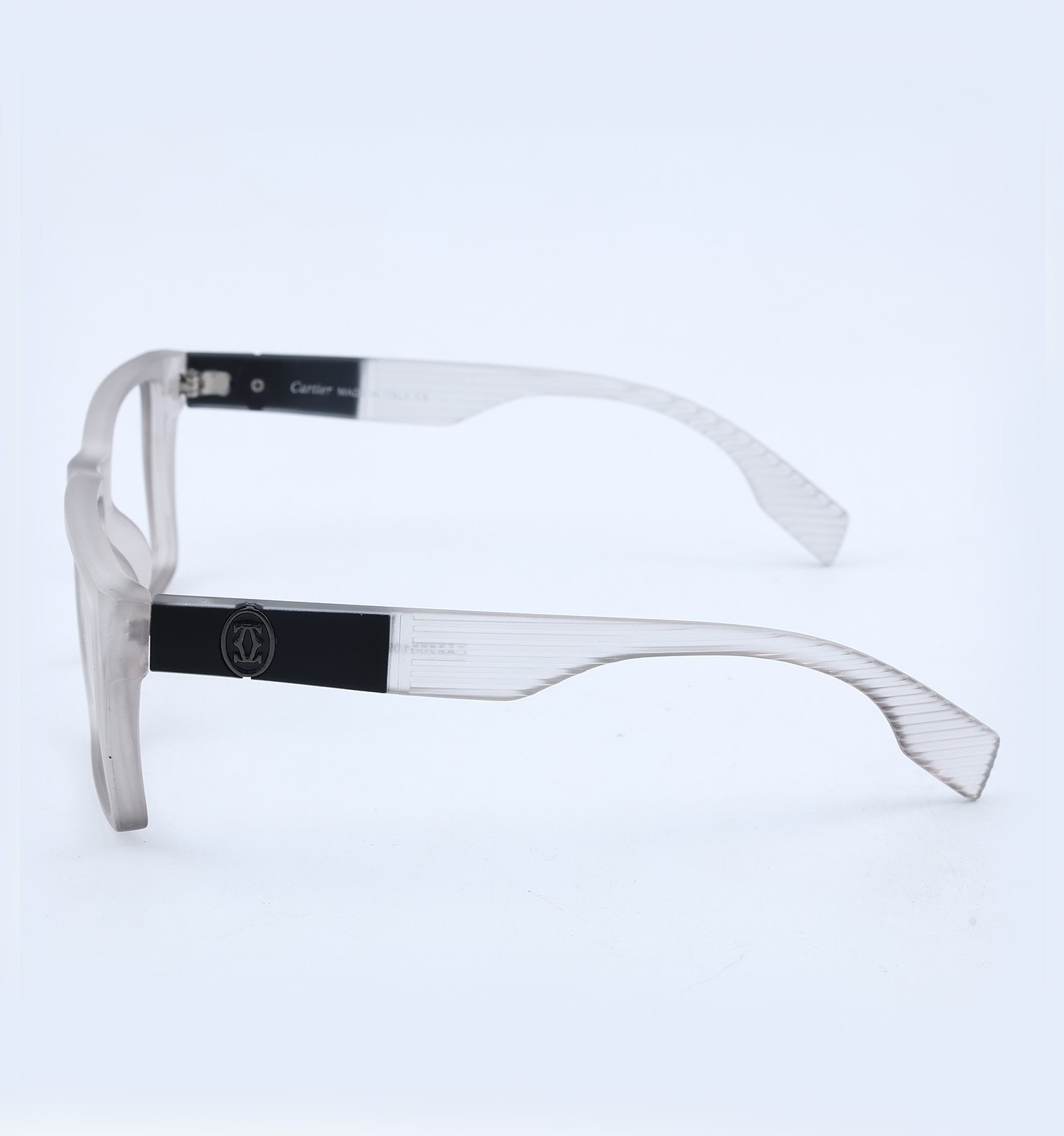 OG Crystal Edge Full Rim Square Eyeglasses | Transparent Premium Optical Frame
