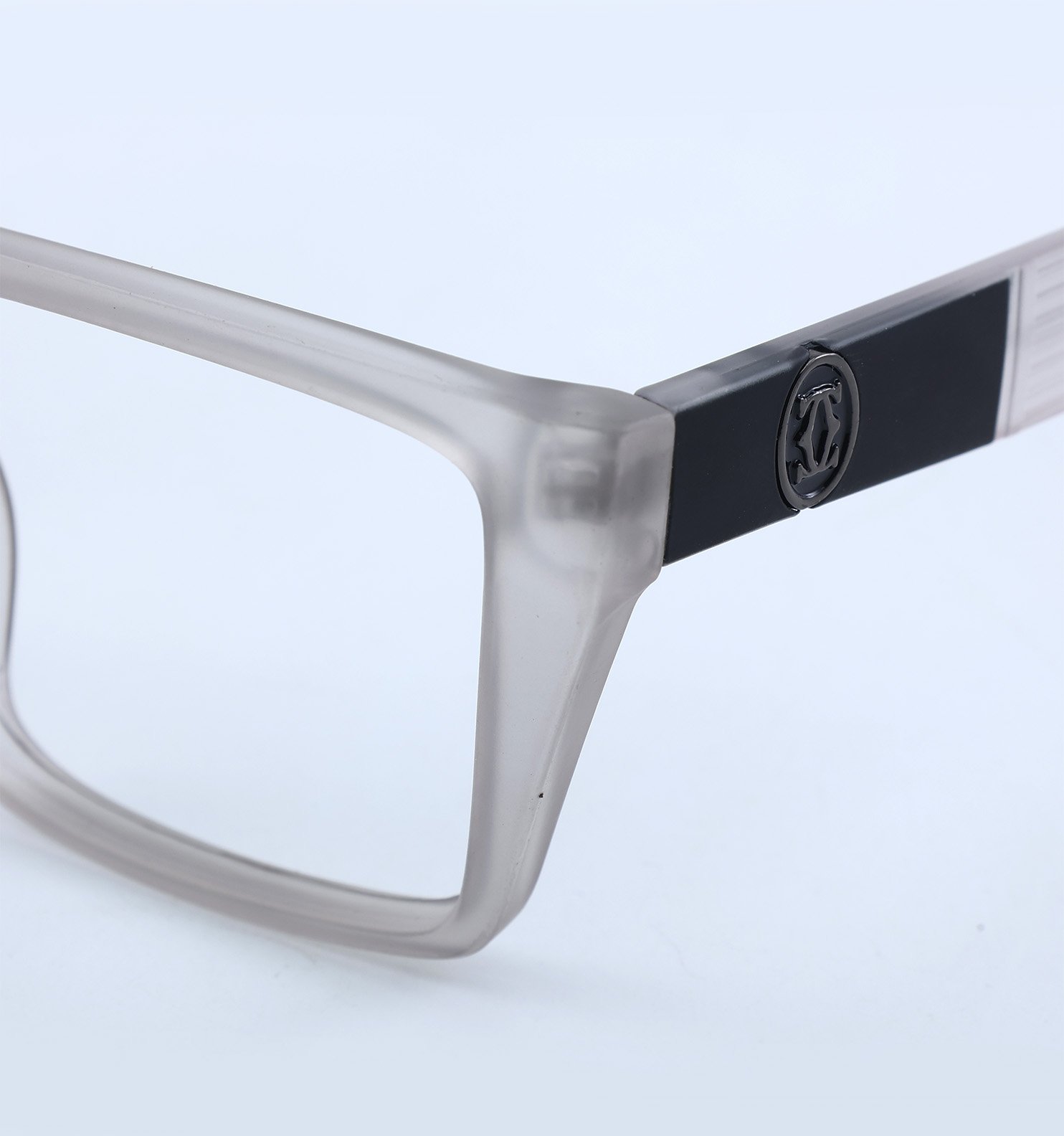OG Crystal Edge Full Rim Square Eyeglasses | Transparent Premium Optical Frame