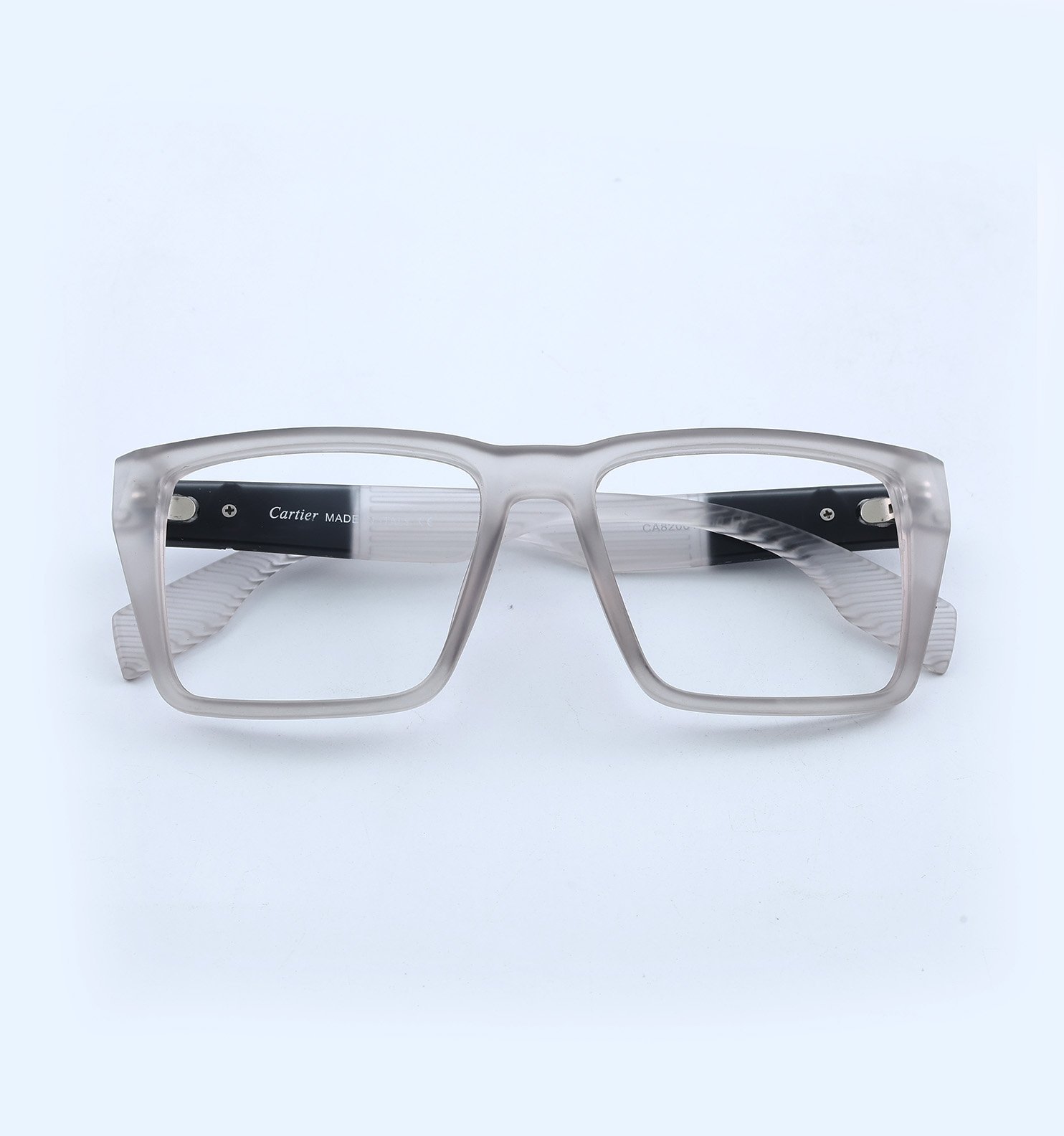 OG Crystal Edge Full Rim Square Eyeglasses | Transparent Premium Optical Frame