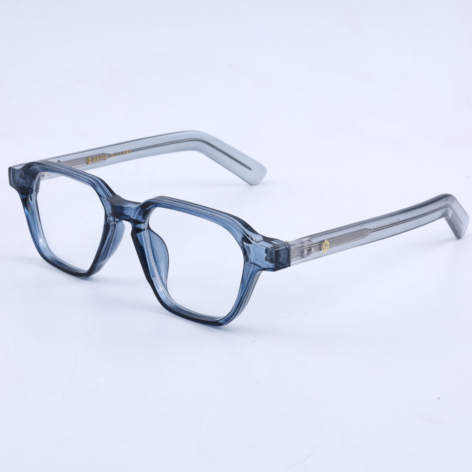 OG Crystal Ice Edge | Bold Square Eyeglasses