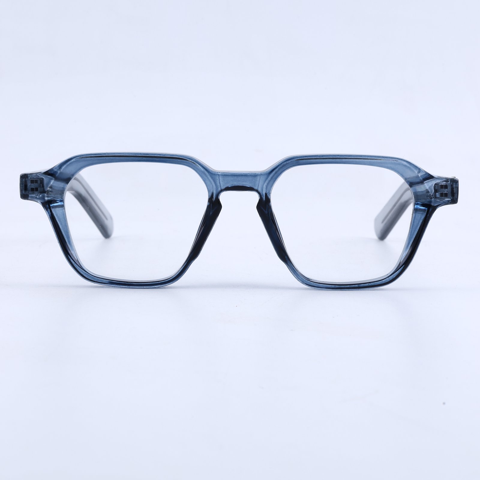 OG Crystal Ice Edge | Bold Square Eyeglasses