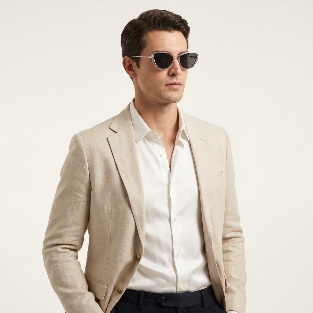 OG Crystal Noir Clip-On | Transparent Cat-Eye Magnetic Sunglasses